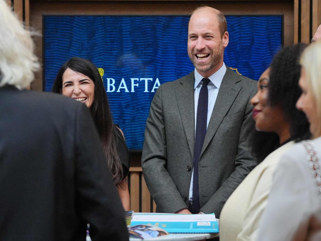 Prince William speaks to donors and beneficiaries of the Prince William BAFTA Bursary, as he attends an event co-hosted by BAFTA and the Royal African Society. Picture: AFP