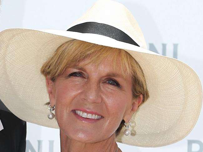 Portsea Polo. David Panton and Julie Bishop. Picture: Julie Kiriacoudis