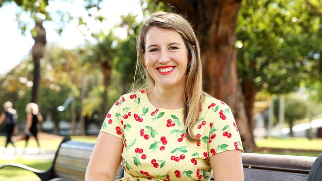 Lifehacks Super Case Study. Pictured is Lucy Jackson in Surry Hills today, who started focusing on her super in her late 20s by consolidating several funds into one and then deciding to invest ethically. Picture: Tim Hunter.