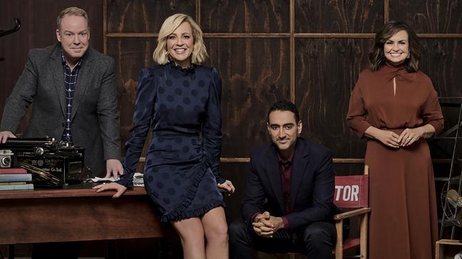 The Project with Pete Helliar, Carrie Bickmore, Waleed Aly and Lisa Wilkinson is more likely to attract the popular vote. Picture: Supplied