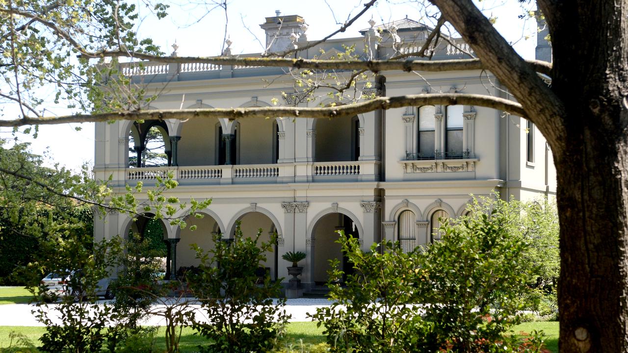 The Coonac mansion in Toorak is currently owned by Paul Little and wife Jane Hansen. Picture: Andrew Henshaw.