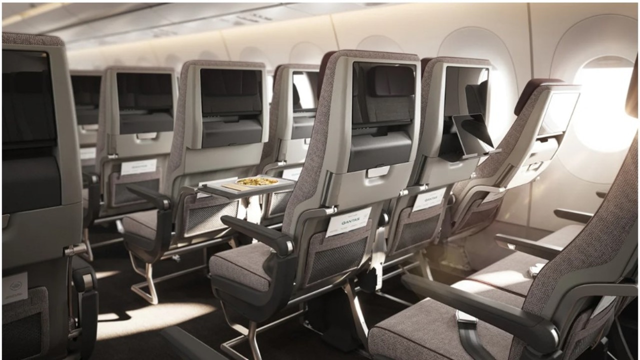 Qantas Airbus A350 Project Sunrise economy class seat.