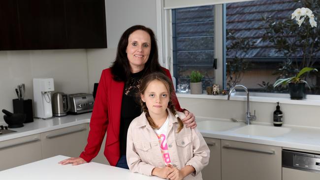 Helen Peterson with her daughter Vivian, 9, said she would like more transparency around the NSW Climate Change Fund. Picture: Damian Shaw