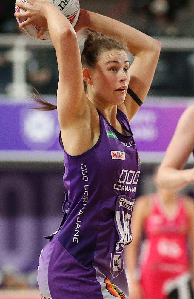 Macy Gardner of the Firebirds will play for the Cougars in the 2021 Sapphires Series. PHOTO: AAP /Jono Searle