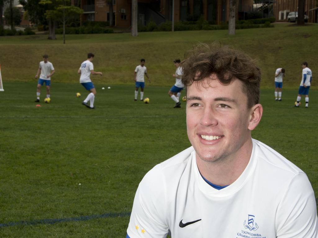 Henry Wells, at Toowoomba Grammar School . TGS soccer camp.