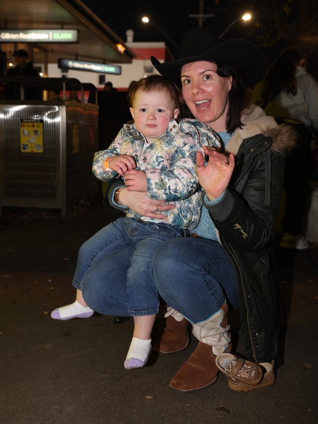 MELBOURNE, AUSTRALIA - JULY 26 2024 Catrina Ronalds and Elvie Attend the Gippsland SnowFest held in Warragul. Picture: Brendan Beckett