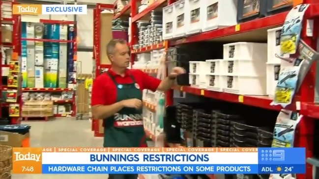 Bunnings introduces tough new coronavirus buying limits (The Today Show)