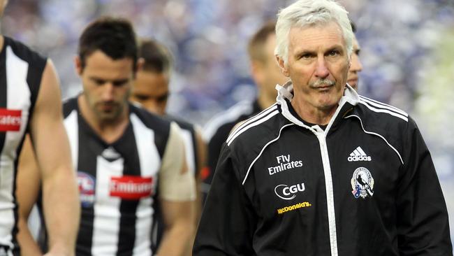 Mick Malthouse after the 2011 Grand Final.