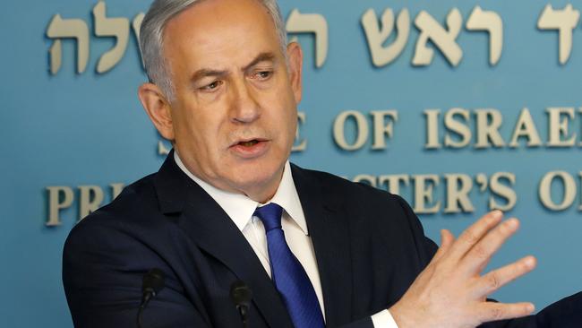 Israeli Prime Minister Benjamin Netanyahu. Picture: AFP.