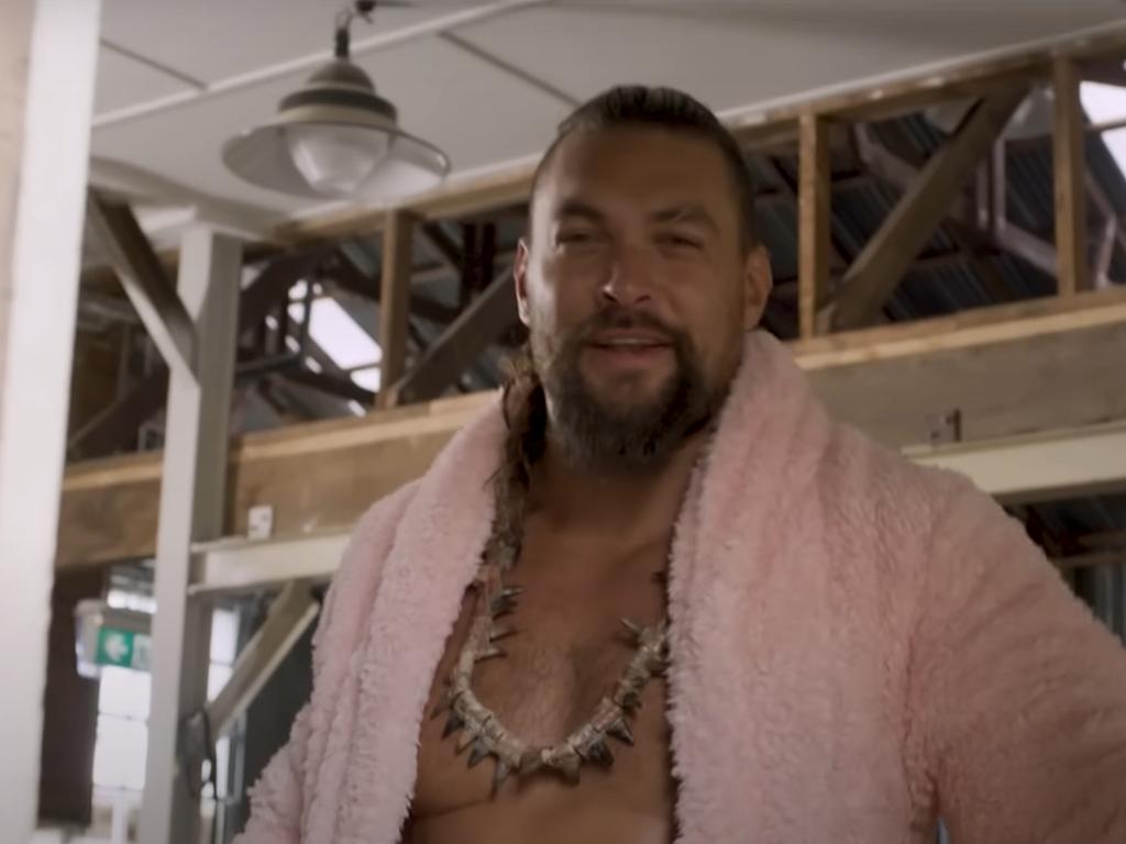 Jason Momoa strips naked for fitness video