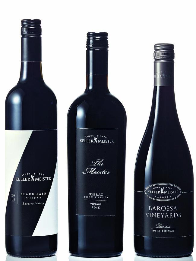 2015 Kellermeister Black Sash Barossa Valley Shiraz, 2015 Kellermeister The Meister Eden Valley Shiraz, 2014 Kellermeister Barossa Shiraz