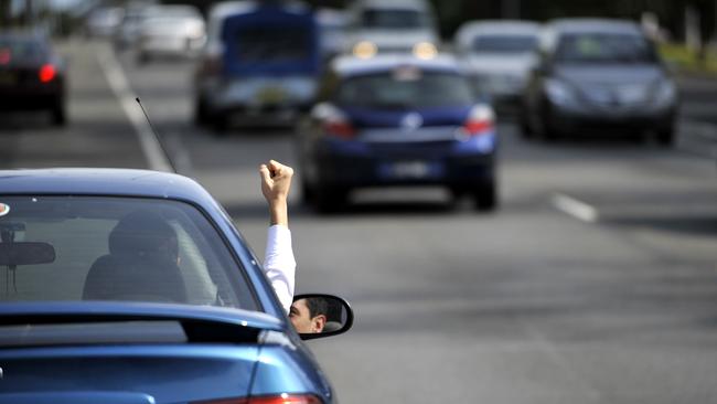 The road rage took place on a busy Sydney road with bumper to bumper traffic. Generic Photo.