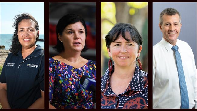 NT ELECTION 2020: Candidate for Nightcliff Melita McKinnon (Territory Alliance, Natasha Fyles (NT Labor), Billee McGinley (NT Greens), Steven Doherty (CLP). Photos: NT News/ Supplied