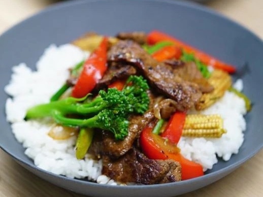 Top healthy recipe 1 - beef and vegetable stir-fry.