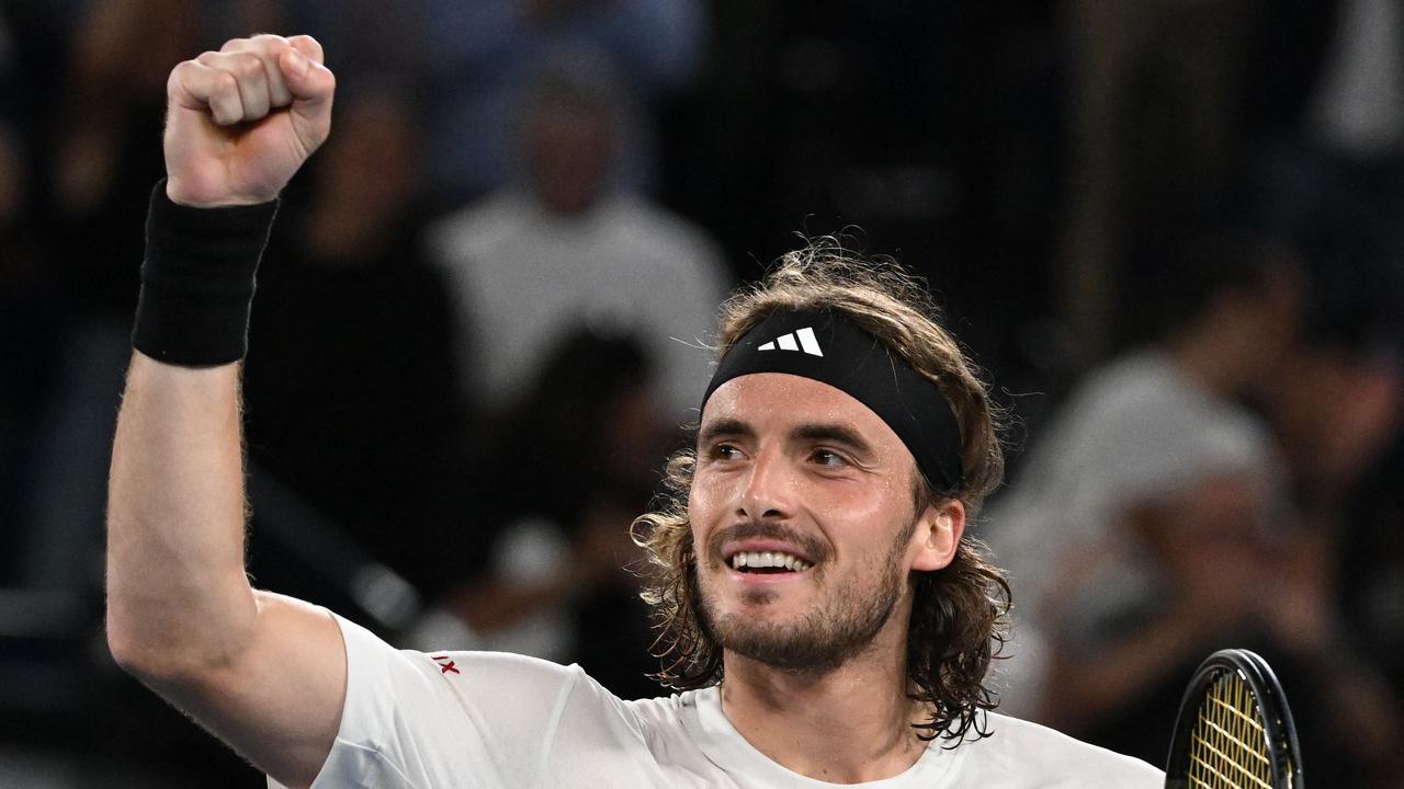 Another great with for Stefanos Tsitsipas. Photo by WILLIAM WEST / AFP