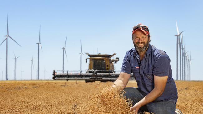 National Farmers’ Federation president David Jochinke on his grains property in northwest Victoria. Picture: Zoe Phillips