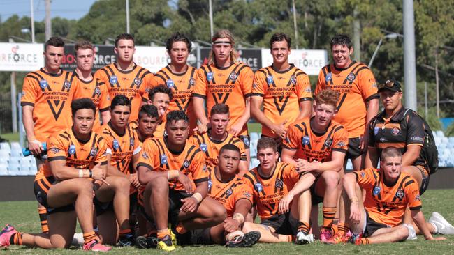 The 2016 Balmain SG Ball team featured Papenhuyzen, Mosese Suli and Adam Doueihi. Picture: Steve Montgomery\