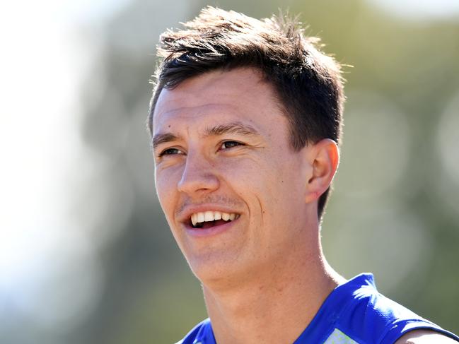 Brisbane Lions player Hugh McCluggage is seen during during a post training press conference in Brisbane, Tuesday, June 9, 2020. The AFL will resume its 2020 season on June 11. (AAP Image/Dan Peled) NO ARCHIVING