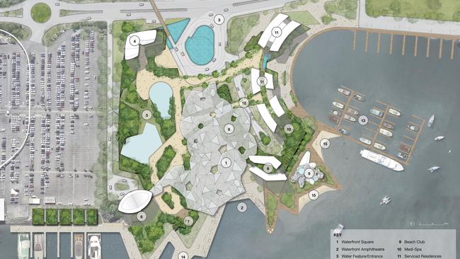 Concept plan of the resort.