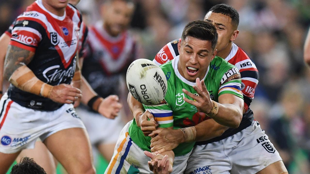 The Raiders dominated the Roosters in the offload count.