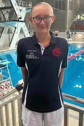 Mackay Cyclones Swimming Club member ready to take on 2024 Hancock Prospecting Queensland Championships. Picture: Supplied