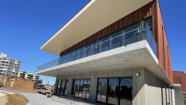 The new Forster Surf Life Saving Club pictured on July 10, nearing completion. Picture: Janine Watson.