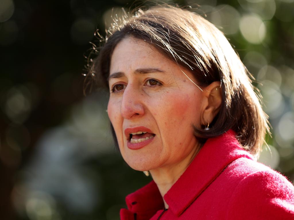 NSW Premier Gladys Berejiklian said NSW Police would enforce the border closure. Picture: Mark Metcalfe/Getty Images