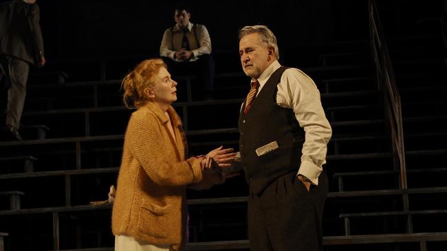 Alison Whyte and Anthony LaPaglia in Death of a Salesman at Her Majesty's Theatre, Melbourne 2023. Picture: Jeff Busby