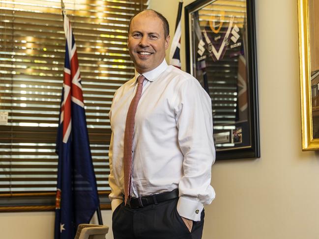 CANBERRA, AUSTRALIA - APRIL, 15, 2021: The Treasurer Josh Frydenberg in Parliament House Canberra. Picture: Gary Ramage