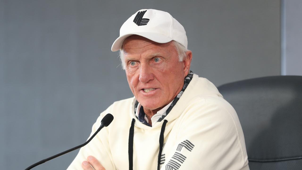 A PGA exec took a brutal swipe at Greg Norman's LIV Golf. (Photo by Sarah Reed/Getty Images)