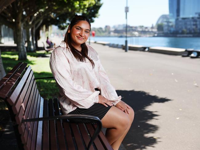 17-year-old Sanchez Abraham from Liverpool Girls High School is awaiting her HSC results and ATAR. Picture: Rohan Kelly