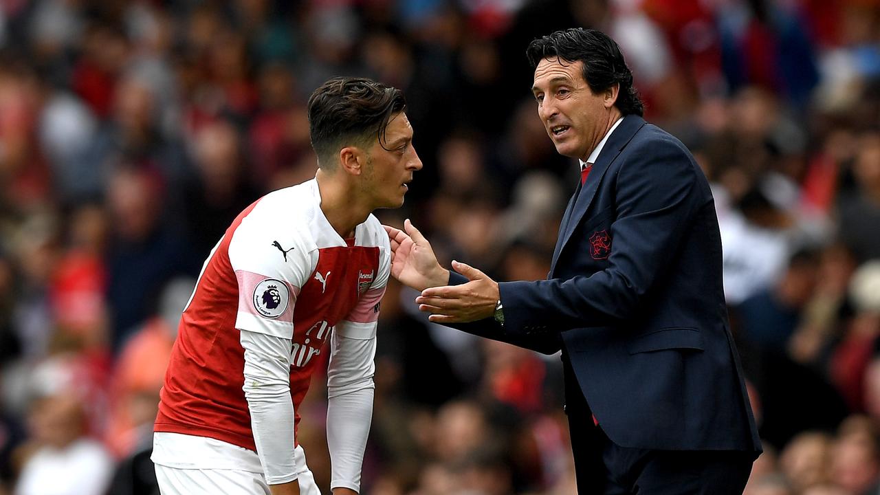 Unai Emery has criticised Mesut Ozil’s “attitude and commitment” during his time as Arsenal head coach.