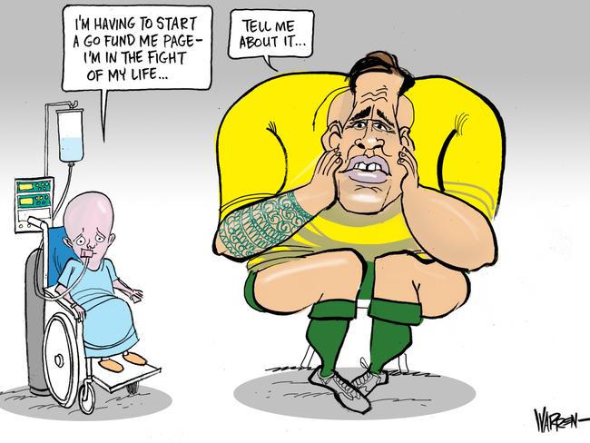 Warren Brown Cartoon Israel Folau Go Fund Me