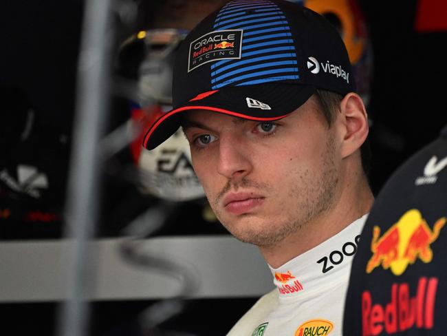 Red Bull Racing's Dutch driver Max Verstappen looks on prior to the third practice session at the Albert Park Circuit in Melbourne on March 23, 2024, ahead of the Formula One Australian Grand Prix. (Photo by Paul Crock / AFP) / -- IMAGE RESTRICTED TO EDITORIAL USE - STRICTLY NO COMMERCIAL USE --