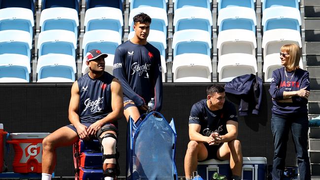 Daniel Tupou, Joseph-Aukuso Suaalii and Joseph Manu all measure in at 6’2’’ or higher. Picture: Getty Images