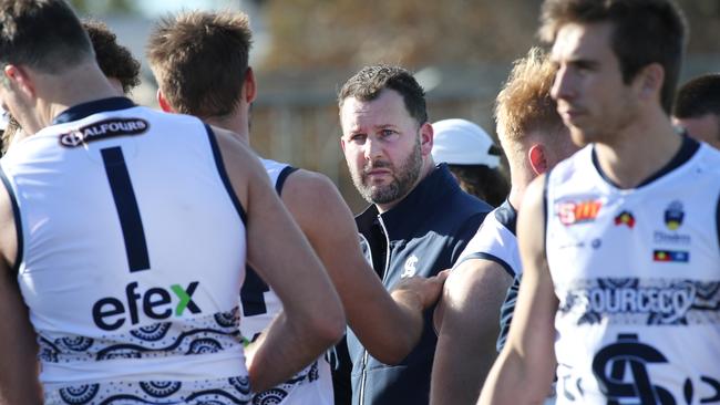 South coach Jarrad Wright faces a big game at Alberton. Picture: Dean Martin