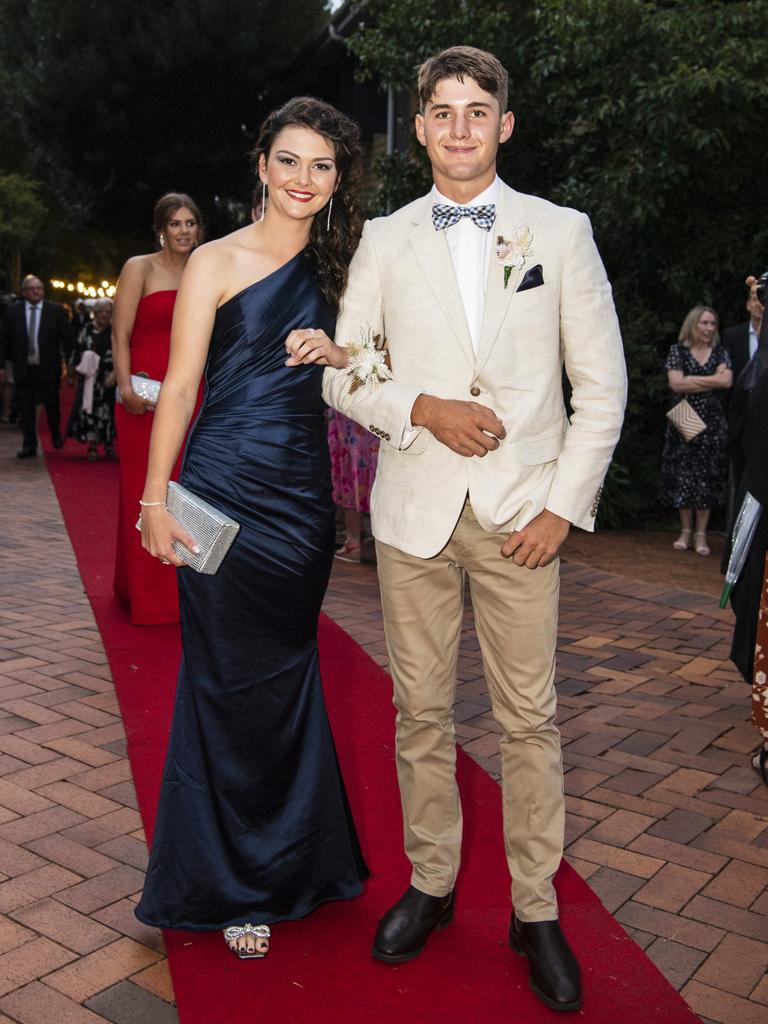 Taylor Humphreys and Hayden Hanson at Fairholme College formal, Wednesday, March 29, 2023. Picture: Kevin Farmer