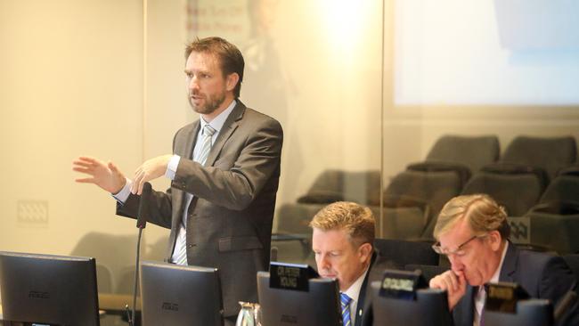 Councillor Glenn Tozer at council. Pic by Richard Gosling