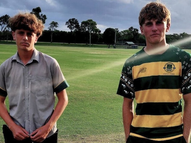 Spencer and Theo Tsingos each took hat-tricks on the same day of AIC cricket.