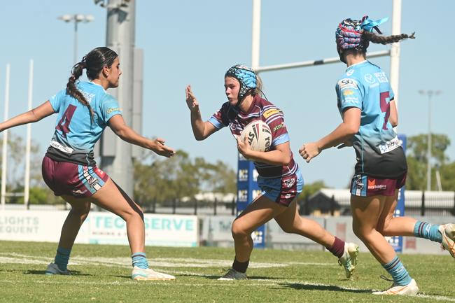 Isabelle Jensen Mackay Cutters vs Central Queensland Capras Harvey Norman U17's Saturday 8 March 2025 Picture:Michaela Harlow