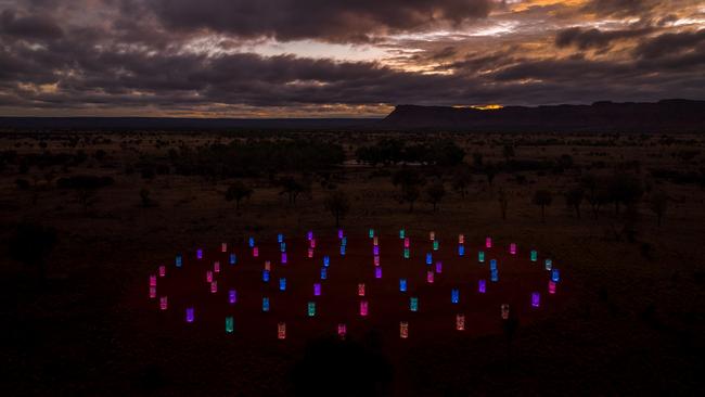 G’Day Group non-executive director Grant Hunt said he had dreams of creating the world’s first light installation road trip in Central Australia following the launch of the Bruce Munro Light-Towers.