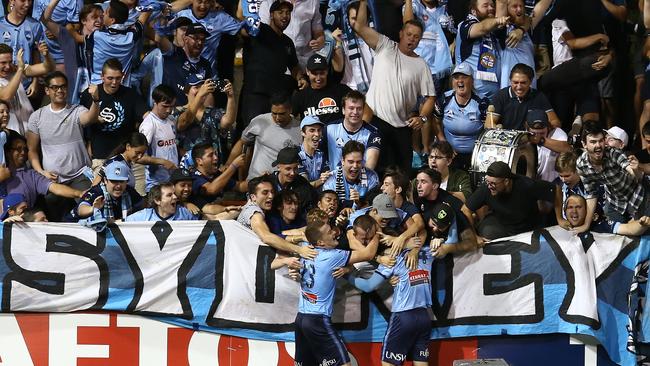 Sydney FC and their fans have been enjoying their time in boutique stadiums like Leichhardt Oval. Picture: Getty Images