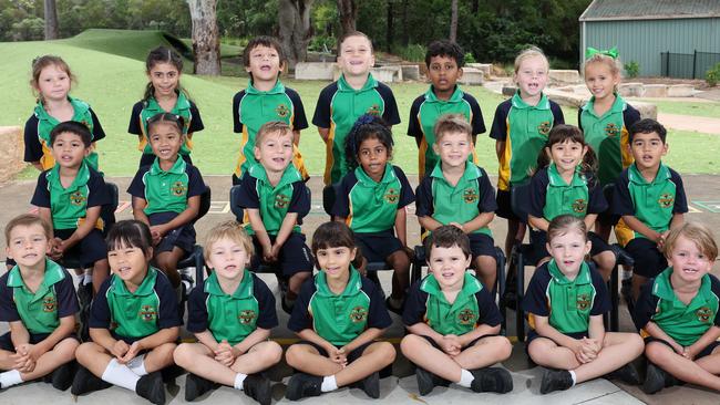 My First Year: Musgrave State School Prep Yellow. Front Row: Parker, Jasmine, Frankie, Alessia, Caleb, Elliot, Jordan, Middle Row: Travis, Raphiel, Justise, Amayu, Rohan, Nikka, Ryan, Back Row: Madelyne, Isabelle, Noah, Cooper, Nivran, Elsie, Lola. Picture: Glenn Hampson.