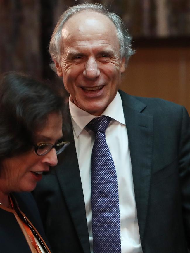 Chief scientist Alan Finkel after listening to The Treasurer Josh Frydenberg deliver his National Press Club address at Parliament House in Canberra. Picture Kym Smith