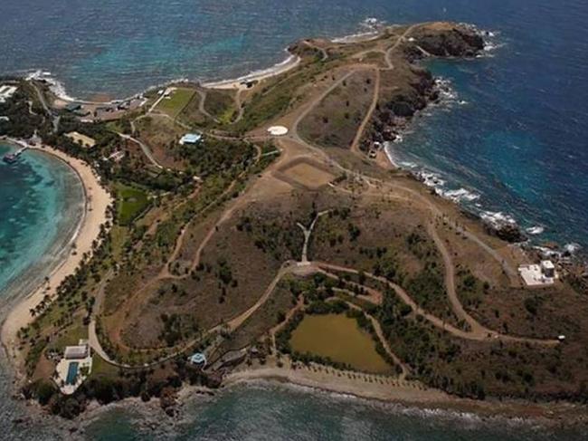 Jeffrey Epstein's private island, Little St James, in the US Virgin Islands. Picture: Youtube.