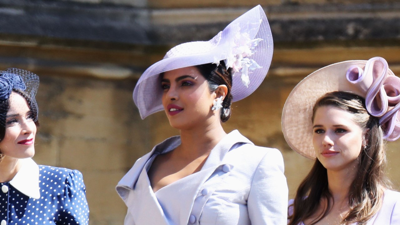 Priyanka Chopra Jonas arriving at Meghan's wedding to Harry in 2018. Picture: Chris Jackson/Getty Images