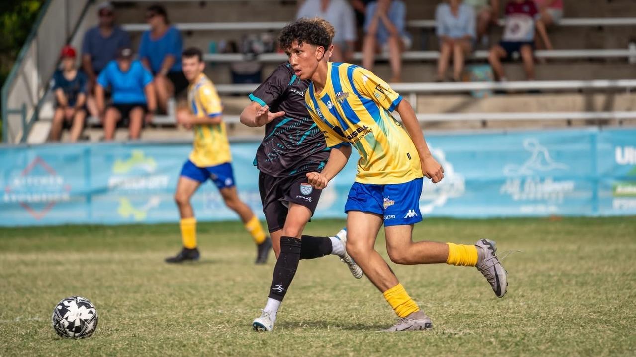 Iskcon Gyawali in action for the South West Thunder. Picture: Bijay Gyawali