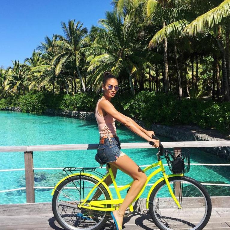 Joan Smalls in Bora Bora ... Picture: Instagram