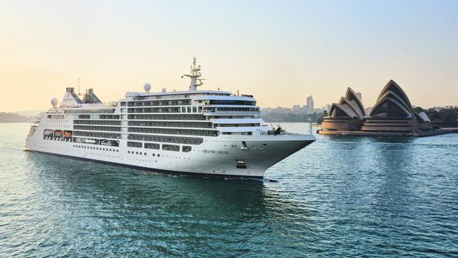 The Silver Muse arrives at Sydney Harbour. Picture: Supplied