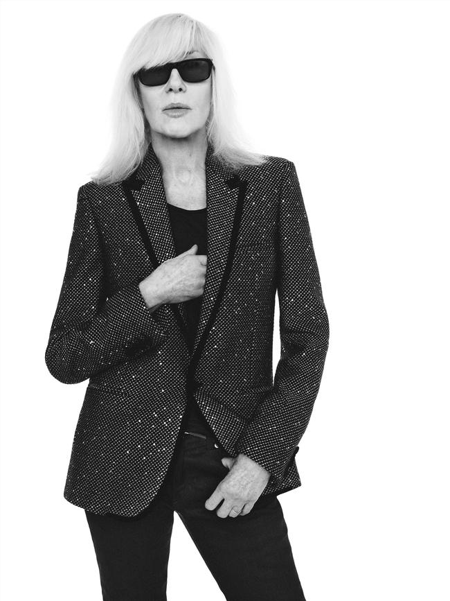 French model Betty Catroux for Saint Laurent.